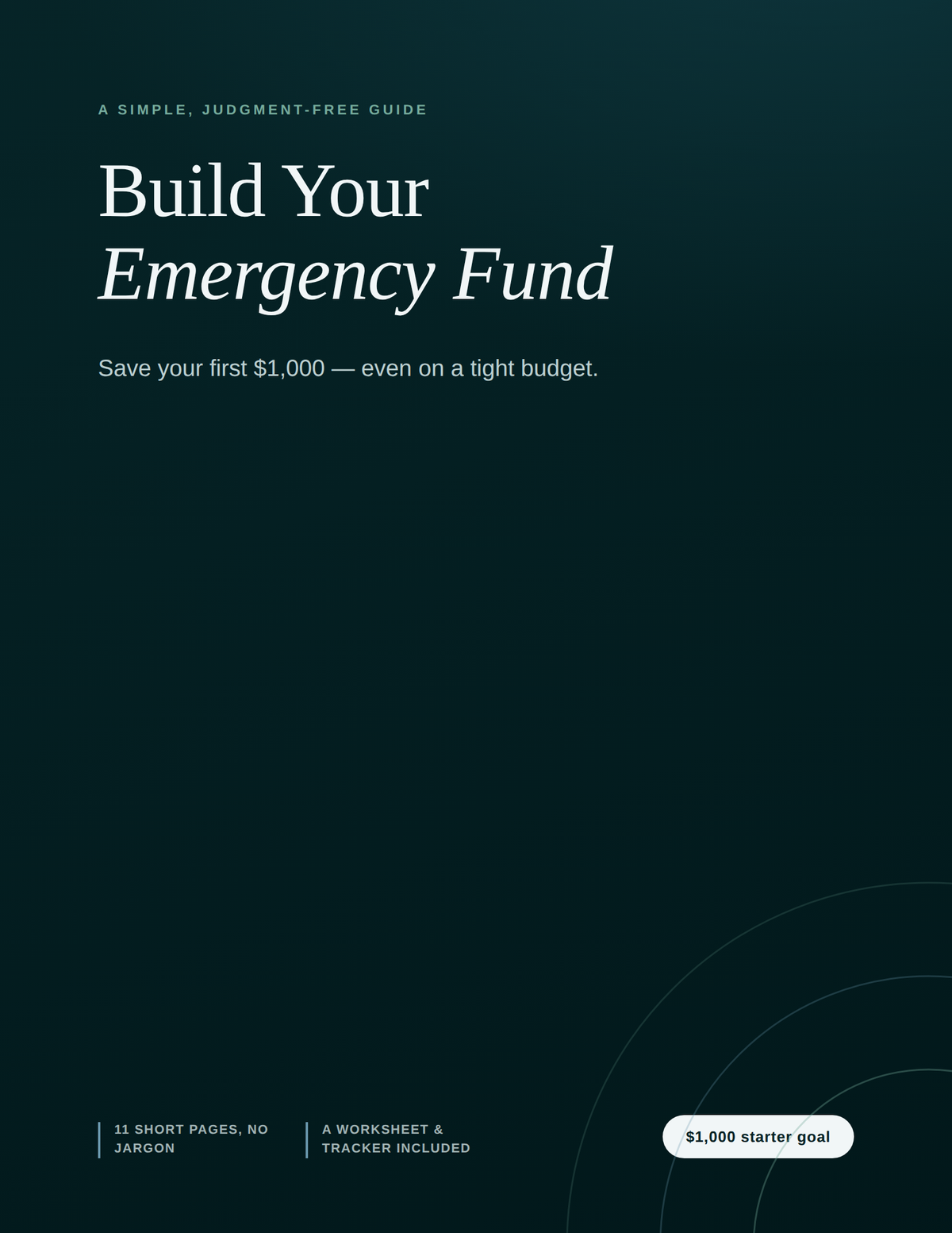 Build Your Emergency Fund