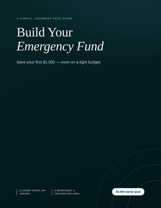 Build Your Emergency Fund